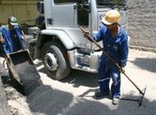 Cidade em obras: Começa asfalto na Santa Rita