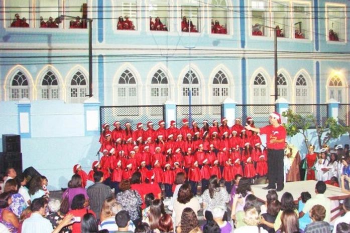 Panorâmica do Coral Noite de Luz