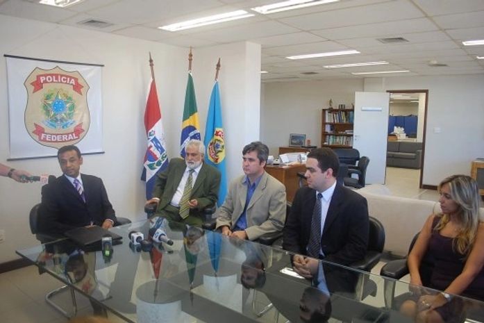 Coletiva aconteceu na sede da PF, no bairro de Jaraguá
