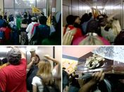 Manifestantes invadem Câmara do DF e quebram portas de vidro