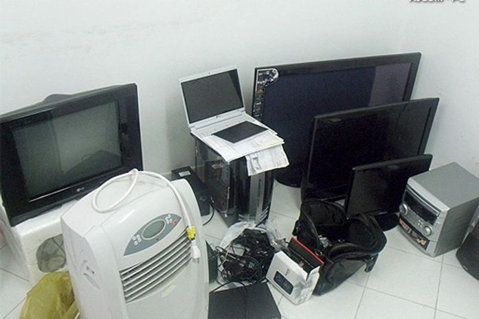 Equipamentos apreendidos 