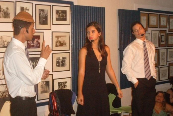 Cenas do teatro relembrando o velho Menestrel das Alagoas