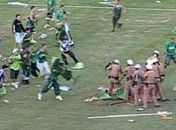 Briga começou no estádio, após rebaixamento do Coritiba 