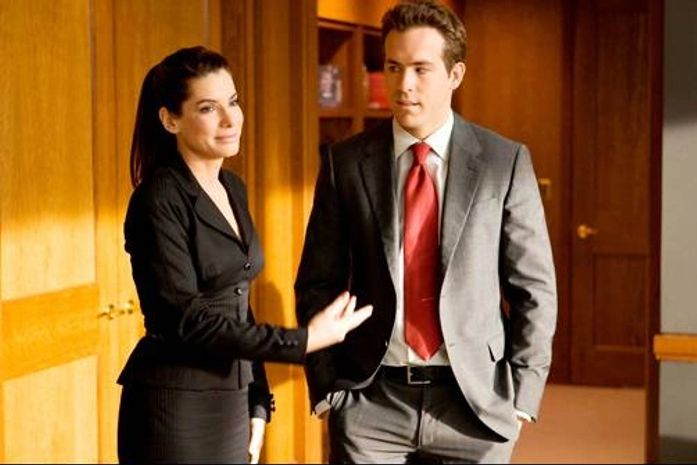 Bullock em cena de 'A proposta', em outro papel indicado ao Globo de Ouro