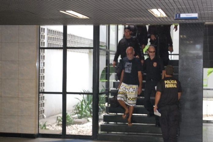 Um dos presos na sede a PF