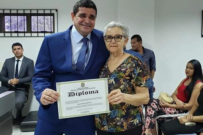 Márcio Lima tomando posse no dia 1º de junho de 2019