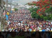 Procissão do mastro abre festa da padroeira de União dos Palmares 