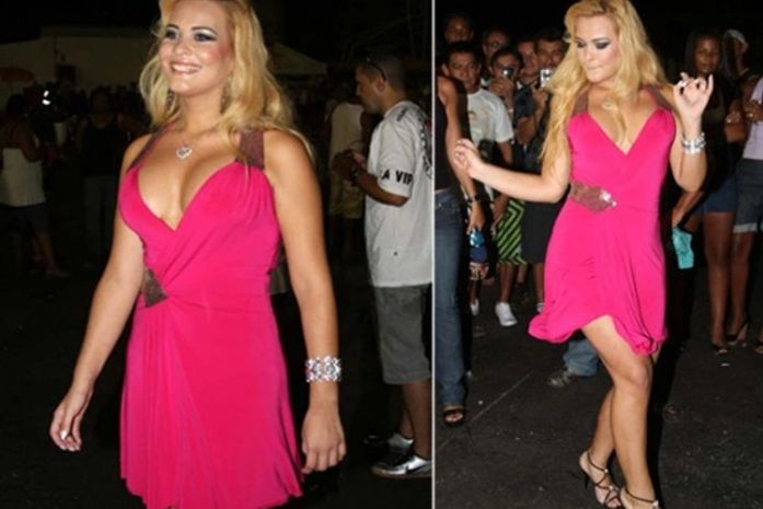 Geisy Arruda exibe nova silhueta em ensaio da Gaviões da Fiel