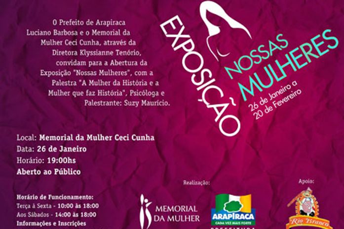 Memorial Ceci Cunha inicia exposição Nossas Mulheres nesta terça