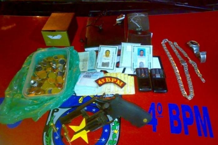 PM prende acusado de roubo no Rio Novo