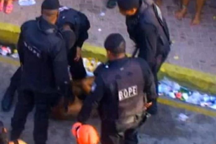 VÍDEO EXCLUSIVO: CadaMinuto flagra policiais do Bope espancando rapaz durante as prévias carnavalescas