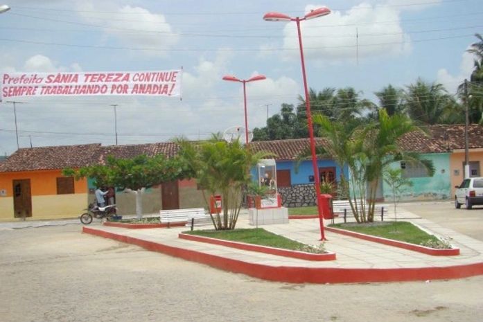 A nova praça em Anadia