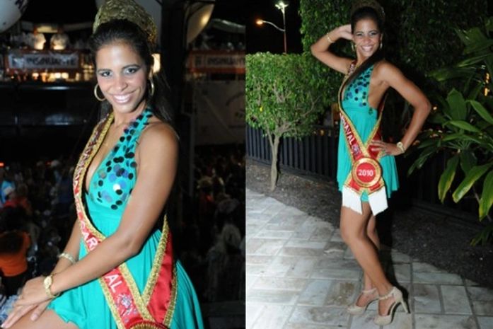 Lorena Nagle, a rainha do carnaval 2010 em Salvador