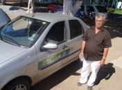 Taxista reencontra veículo depois de assalto e sequestro 