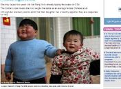 Criança chinesa de dois anos pesa 41 kg