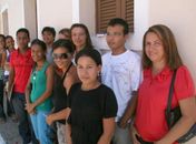 Primeira turma de deodorense que fez o teste na gráfica