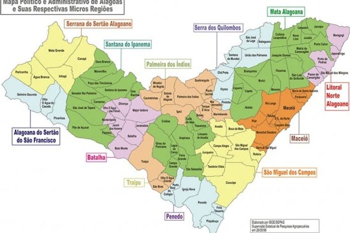 Censo 2010 ainda pode alterar mapa de Alagoas