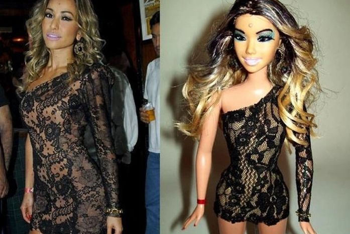 Sabrina Sato vira boneca nas mãos de artista plástico