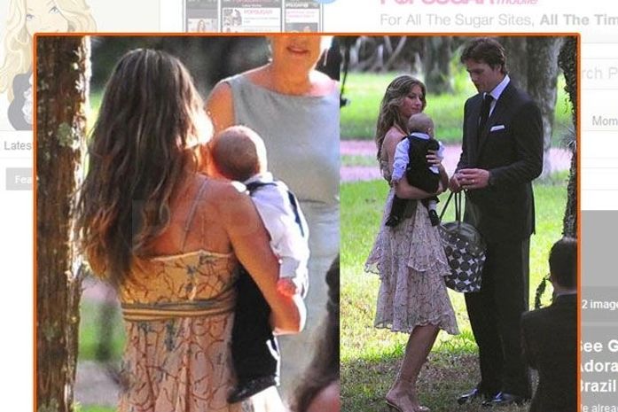 Gisele Bündchen apresenta Benjamin para família no Brasil