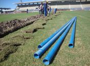 Estádio Rei Pelé ganha sistema de irrigação automático