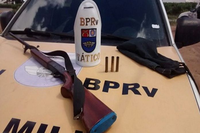 Material apreendido com o condutor