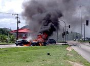 O exato momento das explosões |