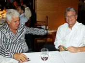Nonô e Teotonio após o lançamento da candidatura de Serra a presidência