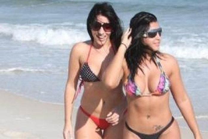 Amizade:Anamara e Priscila andam juntas em todos os eventos