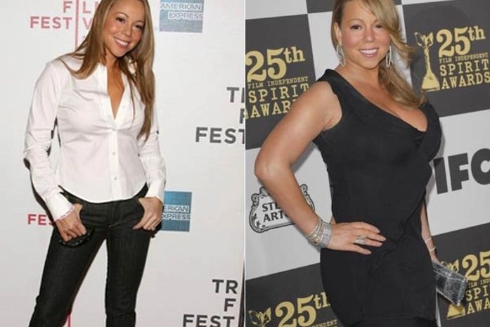 Mariah Carey teria engordado mais de 25kg em dois anos de casamento