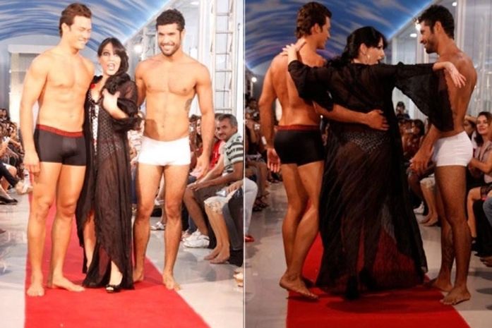 Anamara desfila de lingerie durante evento em Fortaleza