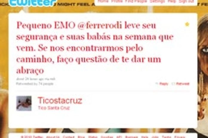 Farpas: Di Ferrero e Tico Santa Cruz discutem pelo Twitter