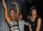 Fernanda e Serginho na  boate 3p4, em São Paulo, na noite desta segunda-feira, 26