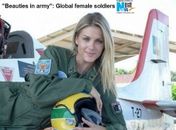 A apresentadora da TV Record Ana Hickmann posa com o uniforme da FAB; agência de notícias chinesa incluiu brasileira em lista de beldades militares