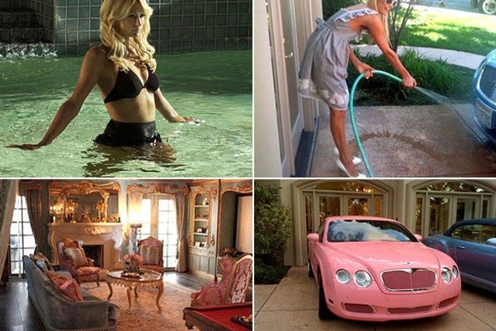 Paris Hilton mostra sua mansão para revista americana