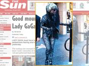 Lady Gaga exibe visual fúnebre durante saída de estúdio de dança 