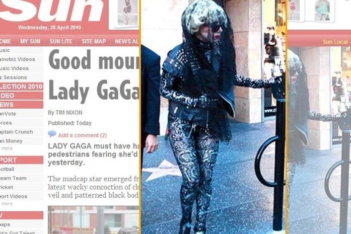 Lady Gaga exibe visual fúnebre durante saída de estúdio de dança 