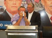 Benedito de Lira se emociona ao oficializar aliança com Vilela