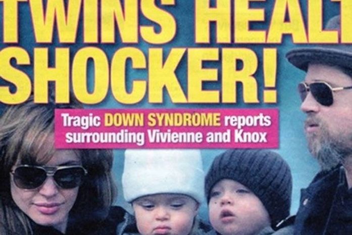 Tabloide afirma que gêmeos Jolie-Pitt têm Síndrome de Down