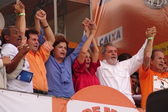 Na festa da Força, Lula fala de eleição: 'Vocês sabem quem eu quero'