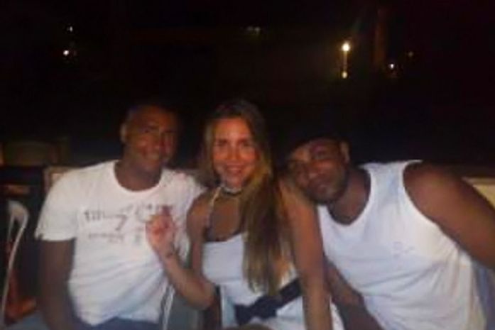 Joana Machado com Romário na festa