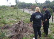 Polícia encontra ossadas em cemitério clandestino na Barra Nova