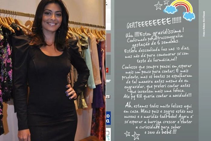 Bebê a vista: Juliana Paes revela que está grávida de 6 semanas