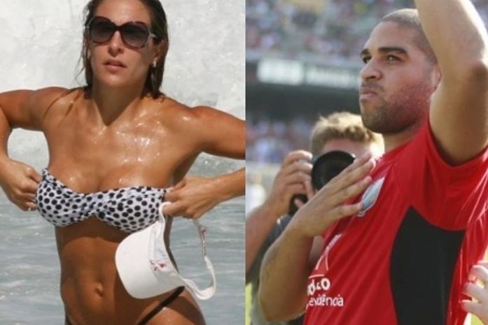 Jornal diz que Adriano gritou com a mãe após ela barrar sua noiva
