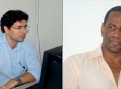 Delegado Gustavo Pires e o Chefe de serviço Oswaldo Bitencourt 
