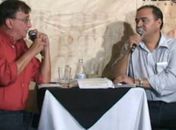 Jão Caldas durante o Conversa de Botequim