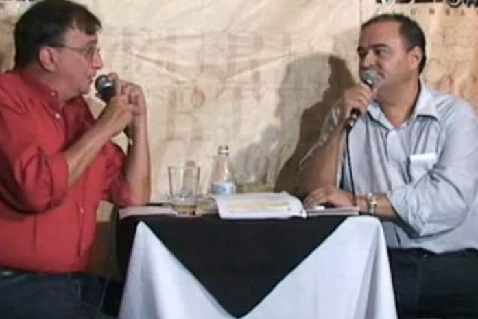 Jão Caldas durante o Conversa de Botequim