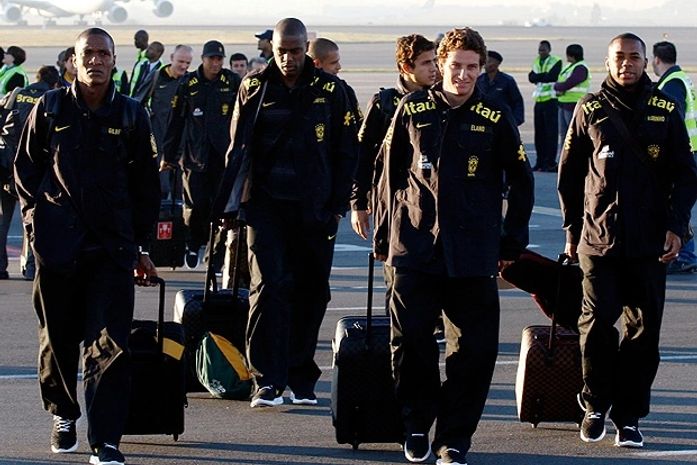 Seleção já está no país da Copa