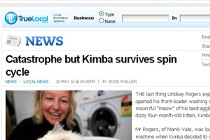 Kimba foi descoberta na máquina por Margaret
Rogers
