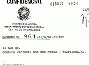 Documentos mostram que governo Sarney espionava MST em Arapiraca