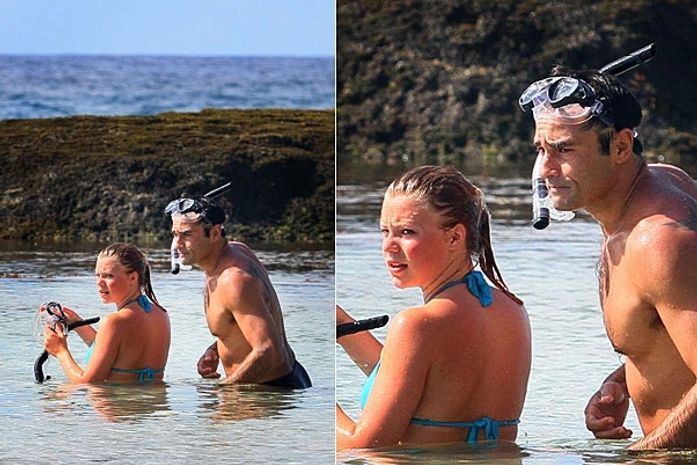 Contigo! flagra Luciano Szafir e Julia Rusatsky em Fernando de Noronha
